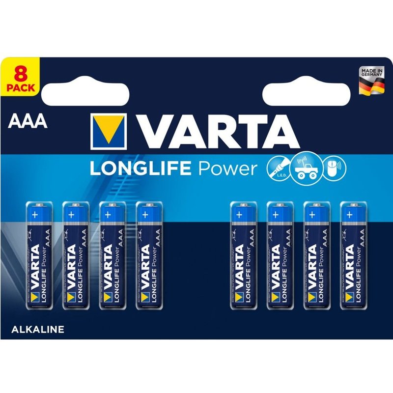 Varta 1x8 High Energy AAA LR 03 Batterie à usage unique Alcaline
