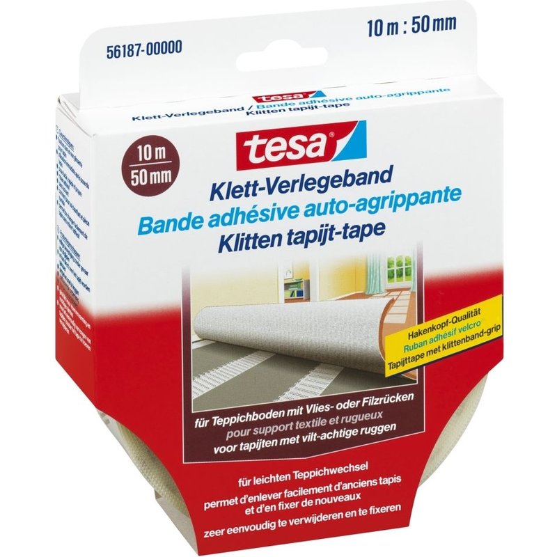 Adhésif auto-agrippant pour moquette laine/feutre Tesa FIXER