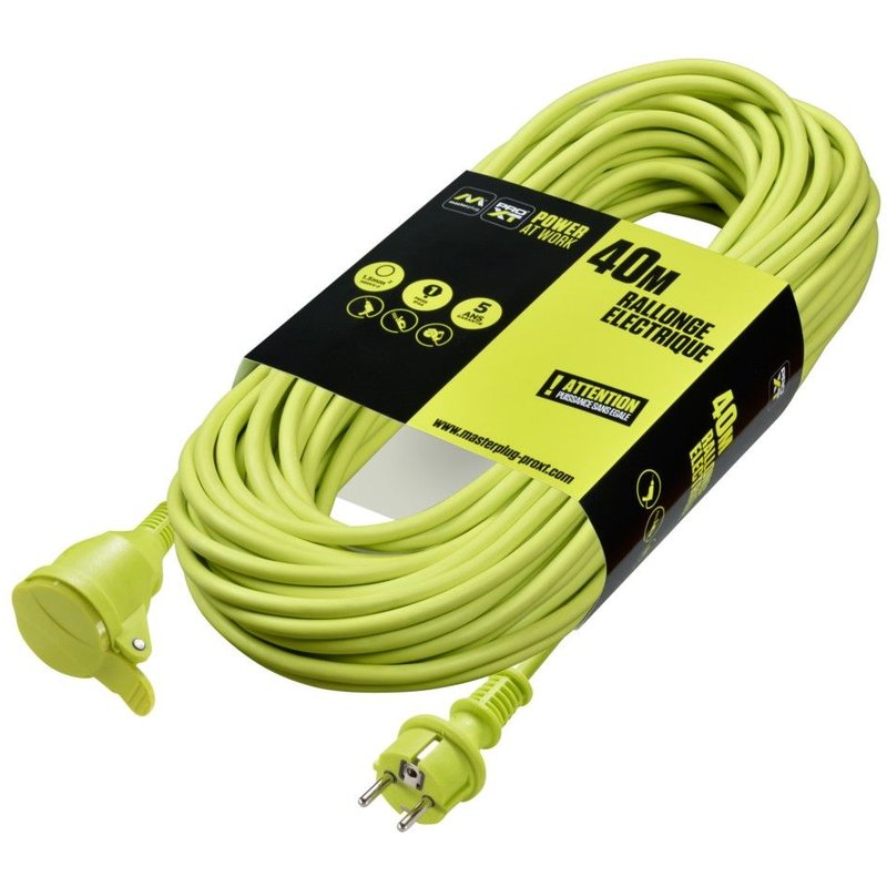 Rallonge Électrique 40m 3G1,5 mm² IP44