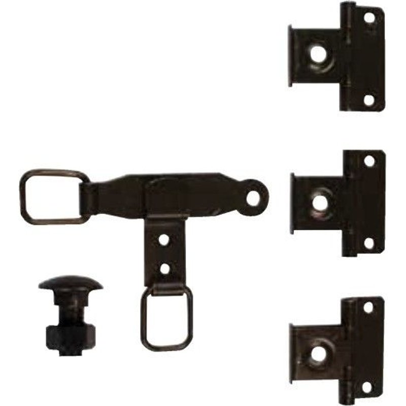 Accessoire pour espagnolette plate - en acier phorétique noir TORBEL