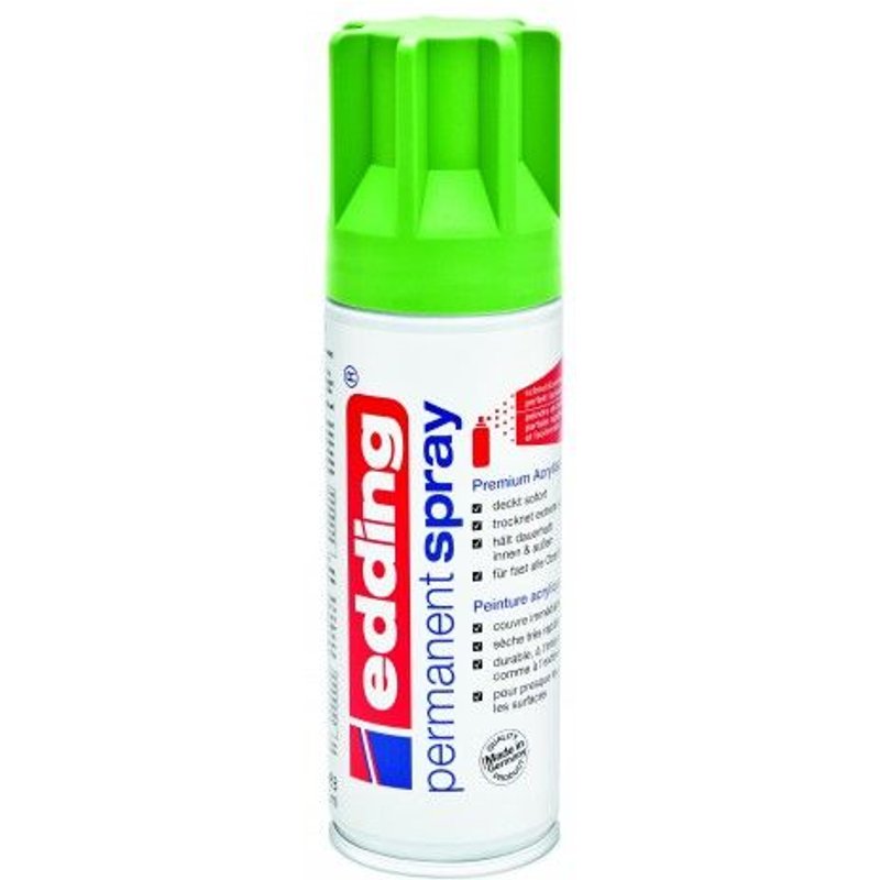 Spray peinture acrylique edding e5200 vert jaune RAL 6018 EDDING