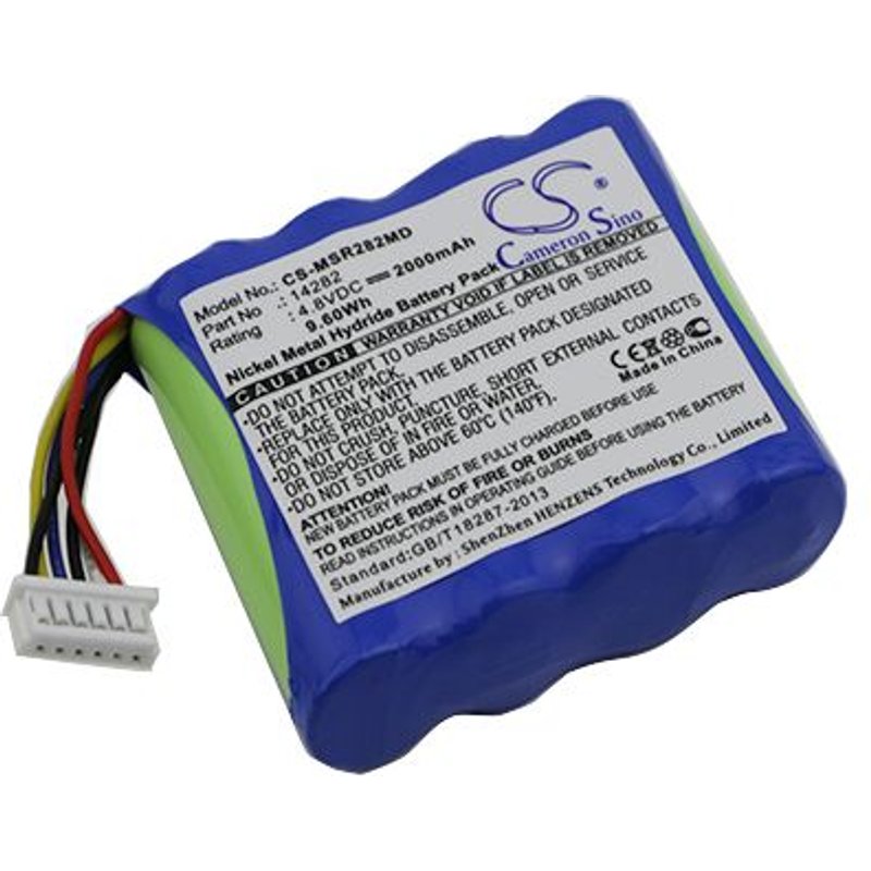Batterie Ni-MH 4,8V 2000mAh / 9.60Wh type 14282, AMED3404, B11588 pour pulse oximeter Radical7 Color , Radical-7, Rainbow