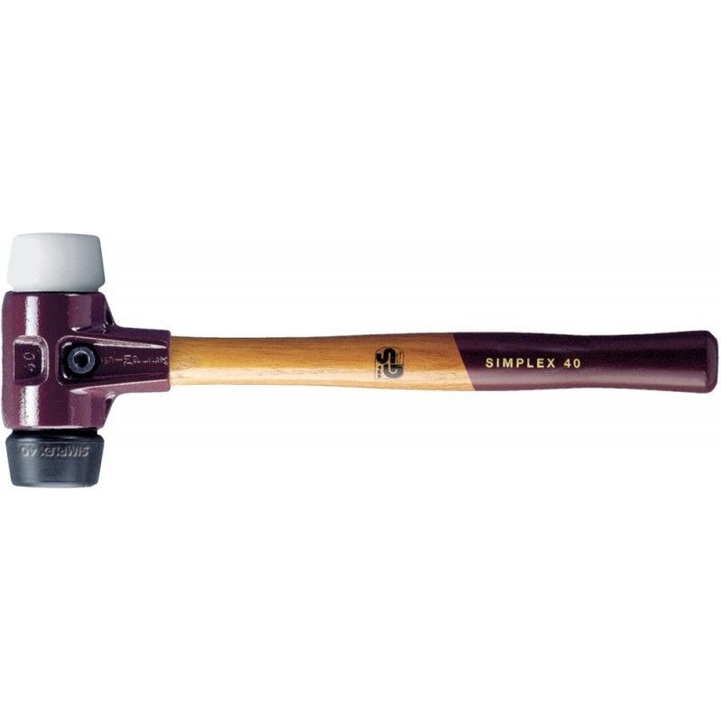 Maillet SIMPLEX 80mm Caoutchouc/Plastique Halder