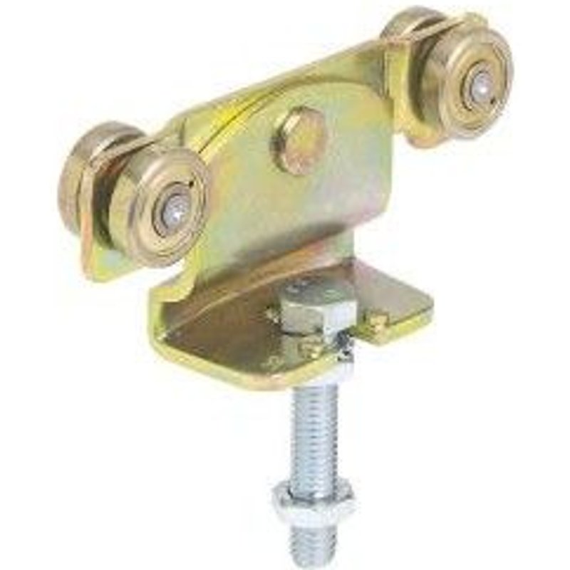 HELM 391 Monture tole galvanisée, fixation sur plat, galet avec moyeu M12x60