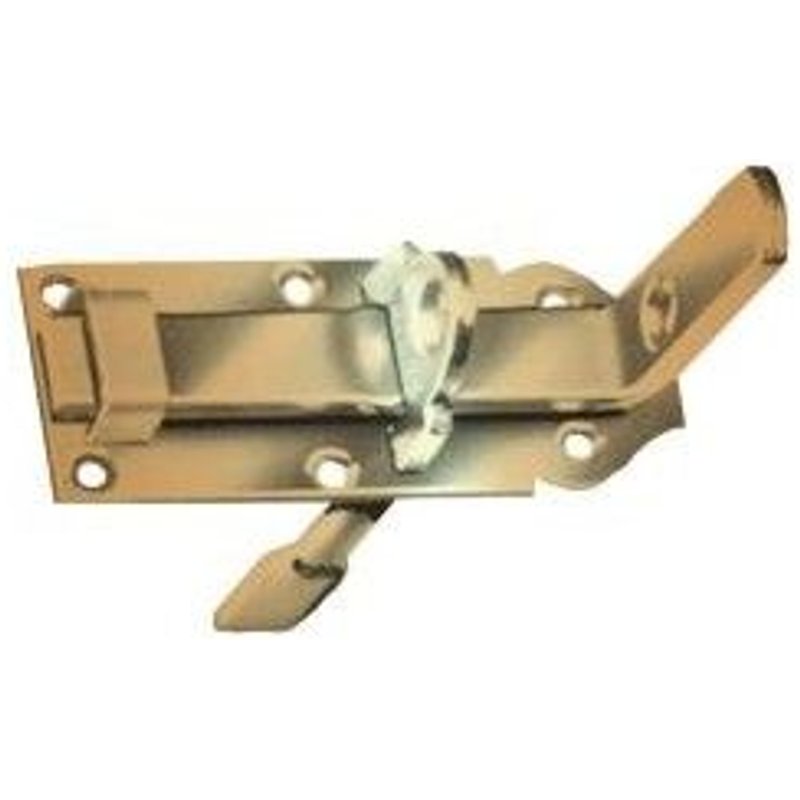 Verrou a poignée droite, passants fixes, galvanisé 160 x 56 mm - GAH-Alberts