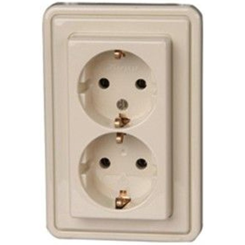 Prise de courant blanc,