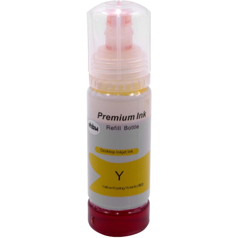 vhbw remplace Epson EcoTank ET-2700, ET-2750, ET-3700, ET-3750, ET-4750, L4150, L4160, L6160, L6170, L6190encre de remplissage dye yellow