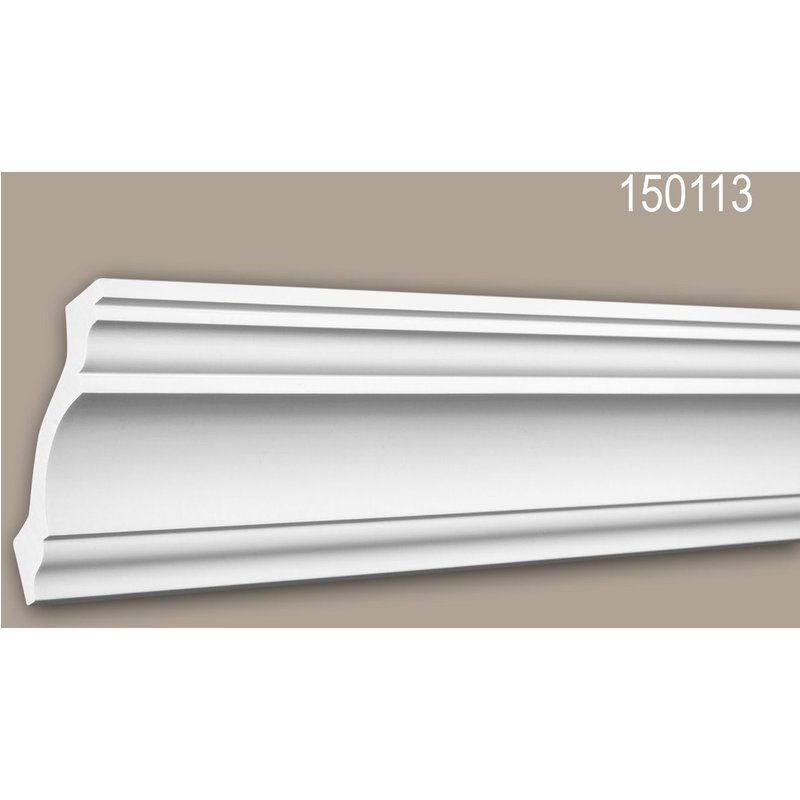 Corniche 150113 Profhome Moulure décorative style Néo-Classicisme polyuréthane blanc 2 m