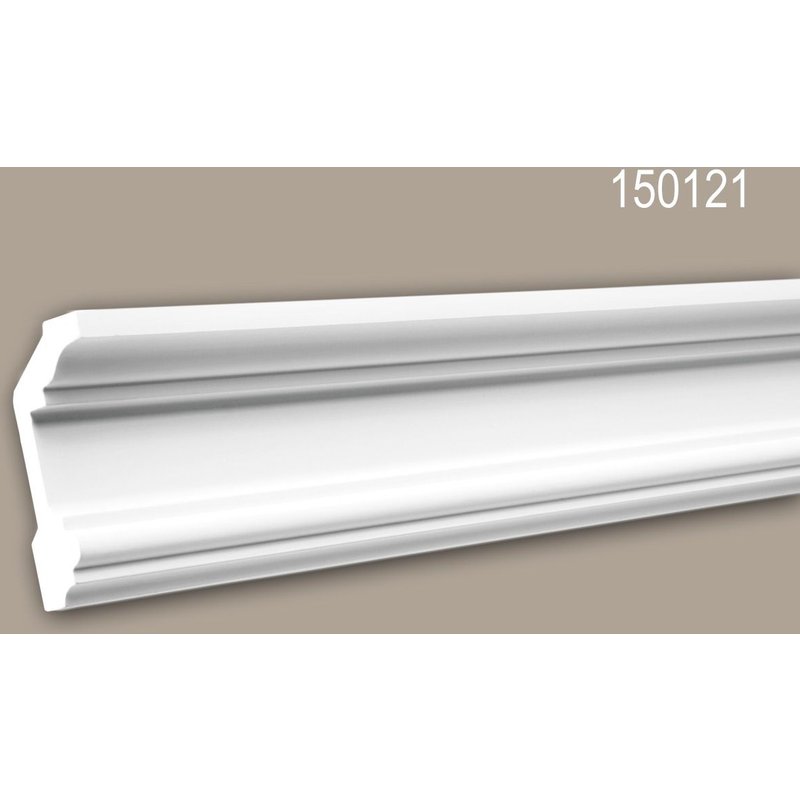 Corniche de plafond 150121 Profhome Moulure polyuréthane décorative style Néo-Classicisme blanc 2 m