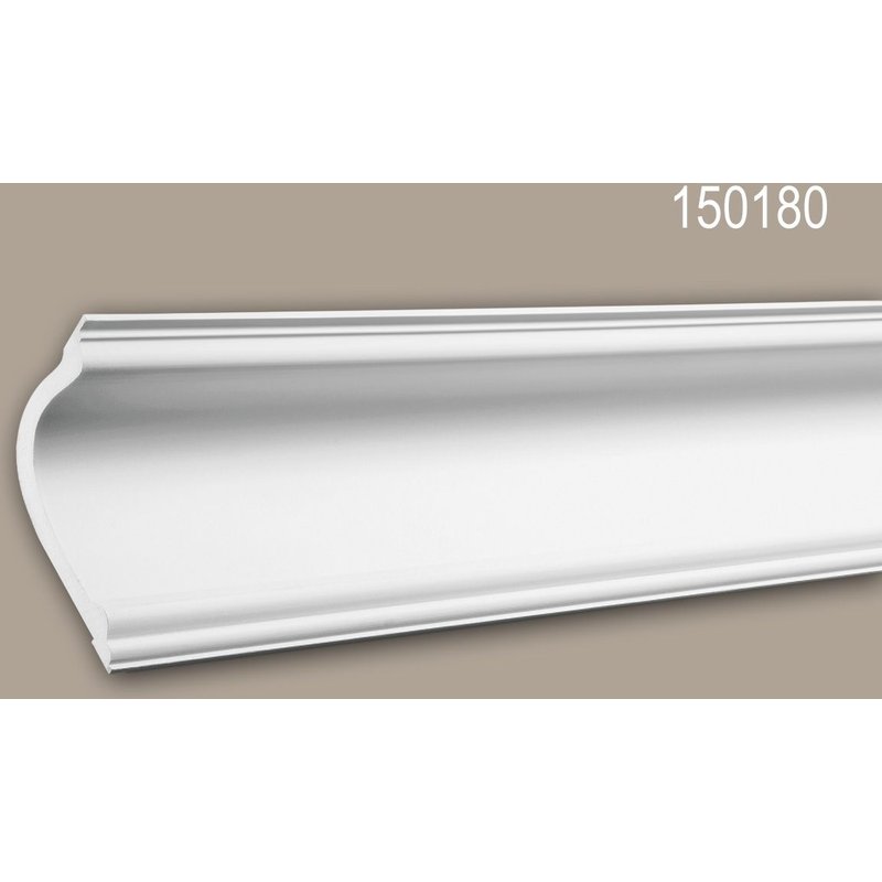 Corniche 150180 Profhome Moulure décorative design moderne blanc 2 m