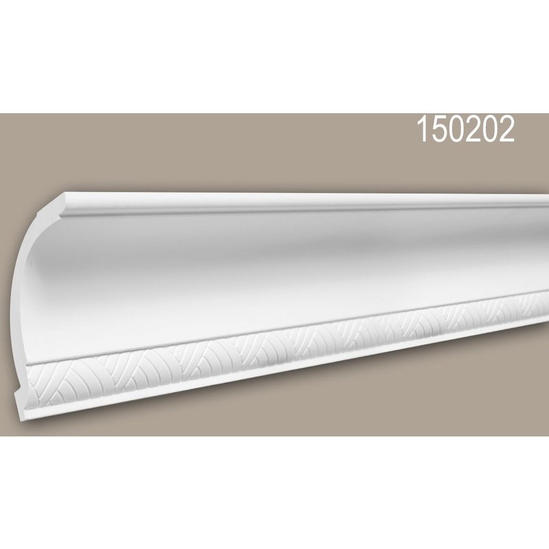 Corniche 150202 Profhome Moulure décorative design moderne blanc 2 m