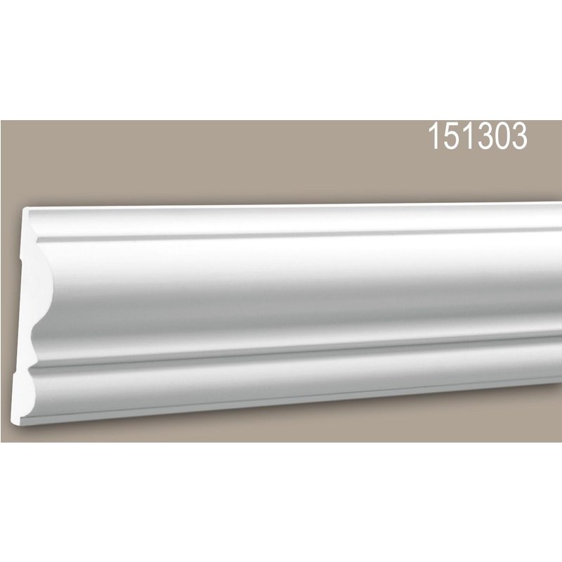 Cimaise 151303 Profhome Moulure décorative style Néo-Classicisme blanc 2 m