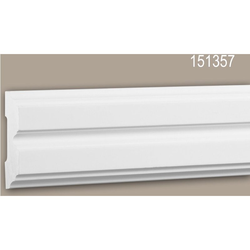 Cimaise 151357 Profhome Moulure décorative Moulure frise style Néo-Classicisme blanc 2 m