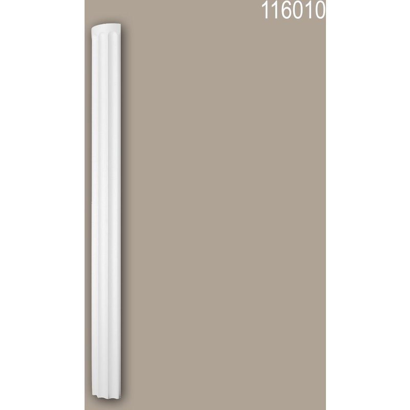 Fût de demi-colonne 116010 Profhome Colonne Élement décorative style Néo-Classicisme blanc