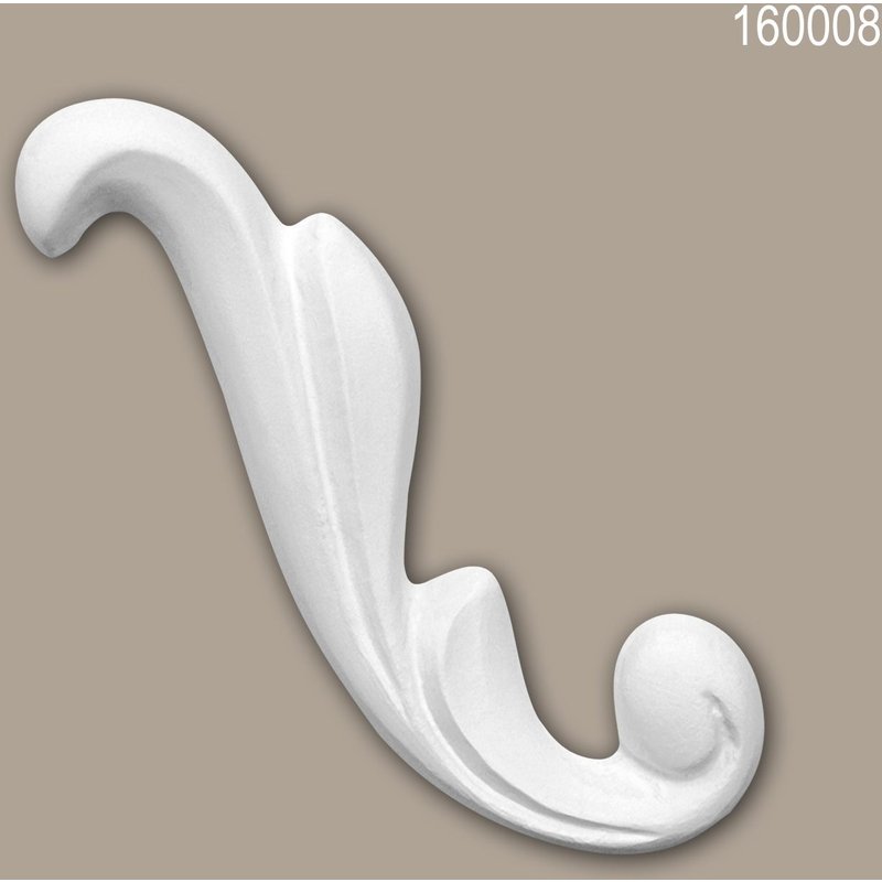 Élément décoratif 160008 Profhome style Rococo-Baroque blanc