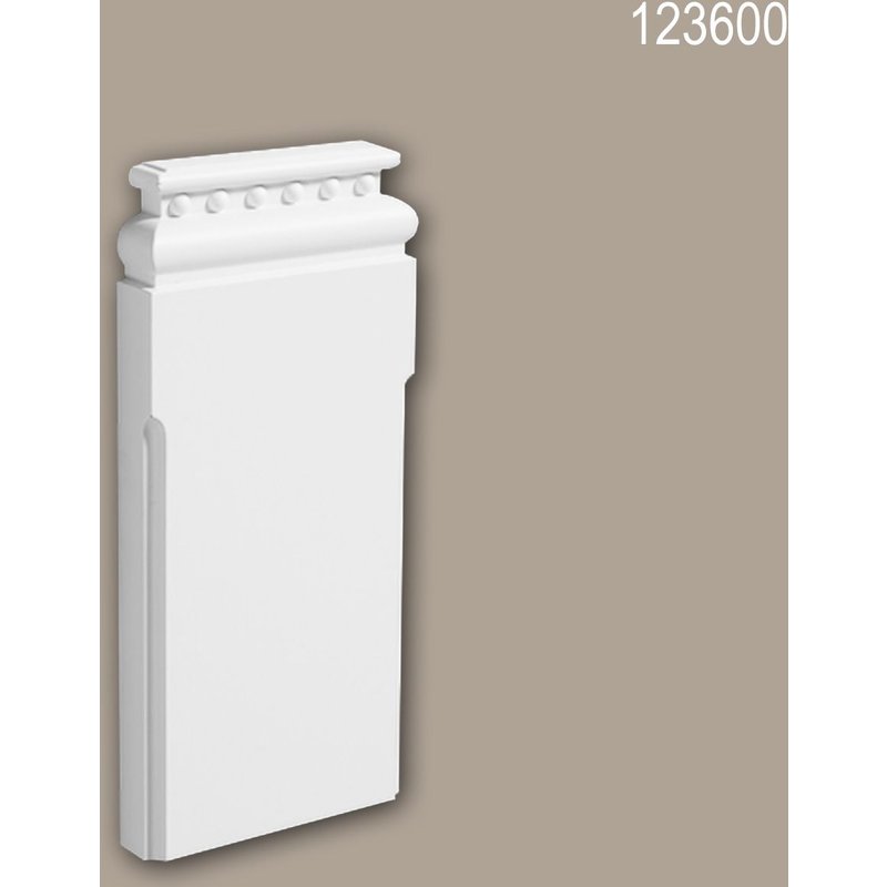 Pied de pilastre 123600 Profhome Élement décorative design intemporel classique blanc