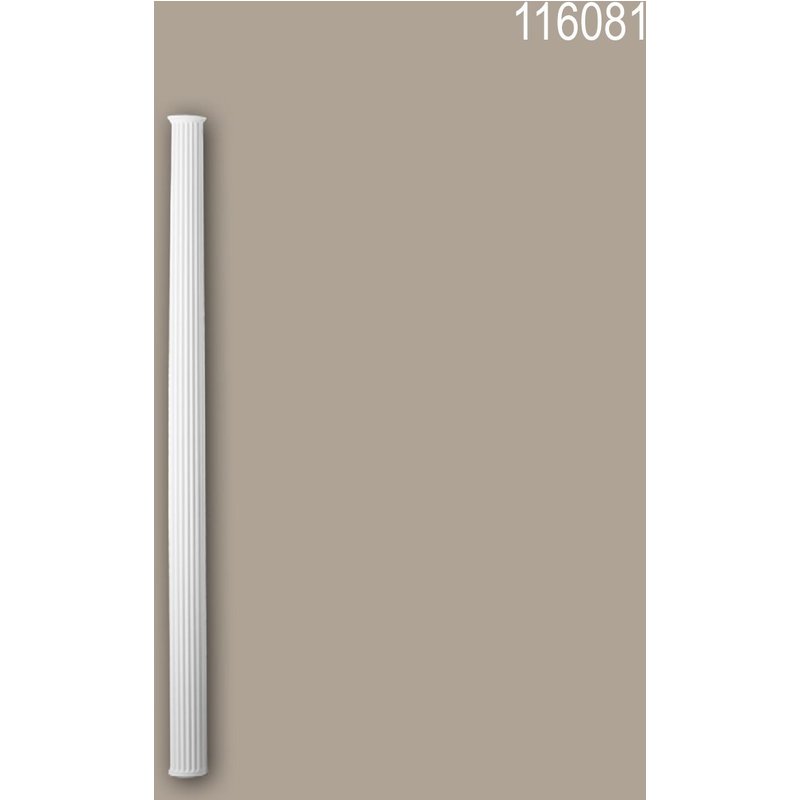 Fût de demi-colonne 116081 Profhome Colonne Élement décorative style Néo-Classicisme blanc