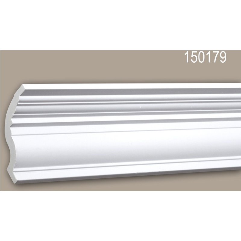 Corniche 150179 Profhome Moulure décorative style Néo-Classicisme blanc 2 m