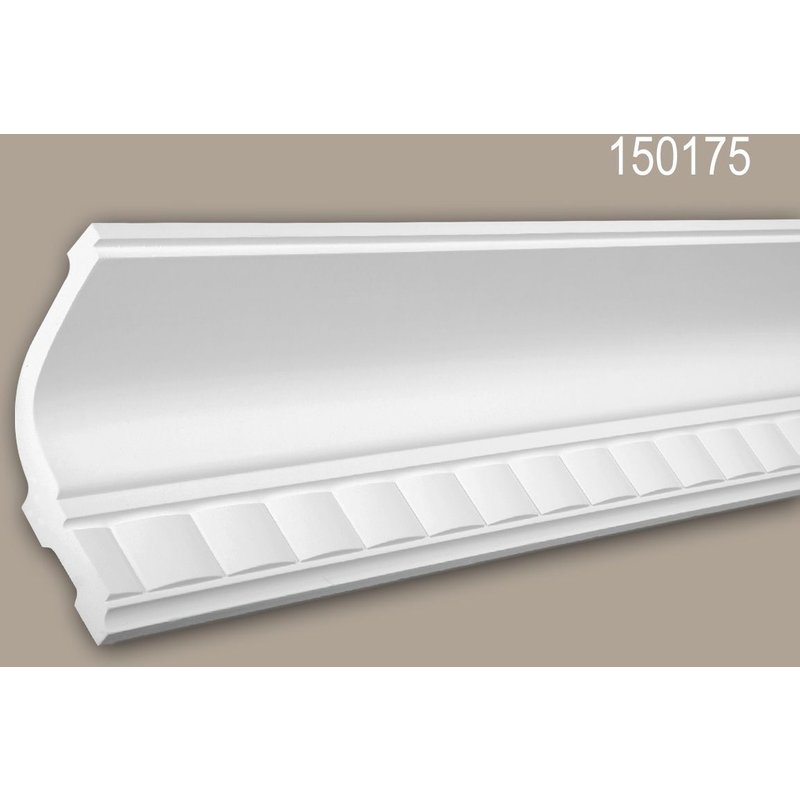 Corniche 150175 Profhome Moulure décorative style Néo-Classicisme blanc 2 m
