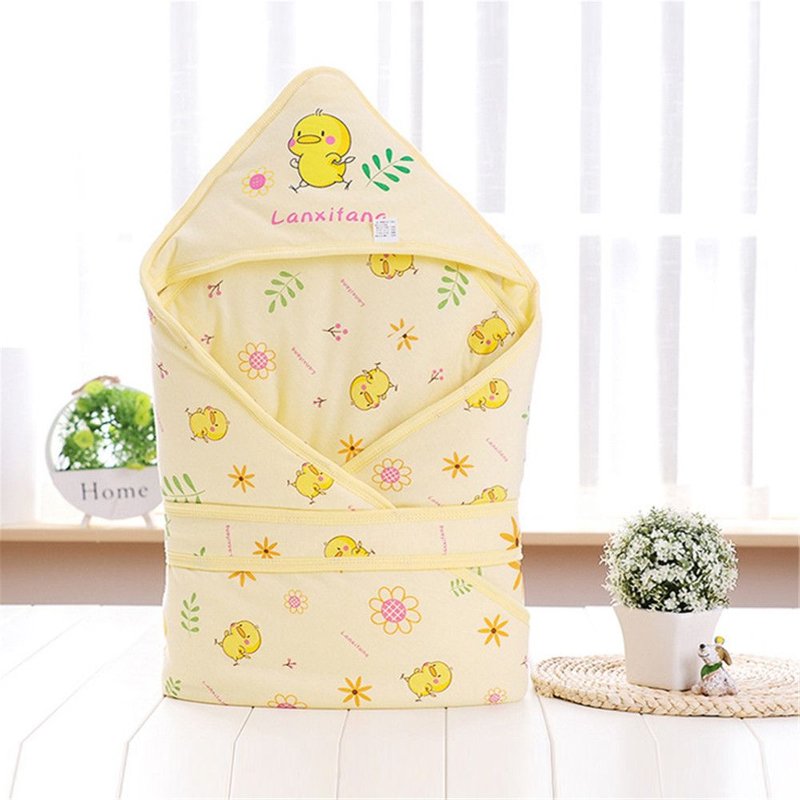 Coton Filles Garçons Blanket Bébé Animal Cartoon Imprimer Du Nouveau-Né À Capuchon Swaddle Wrap @Uapavmp2042
