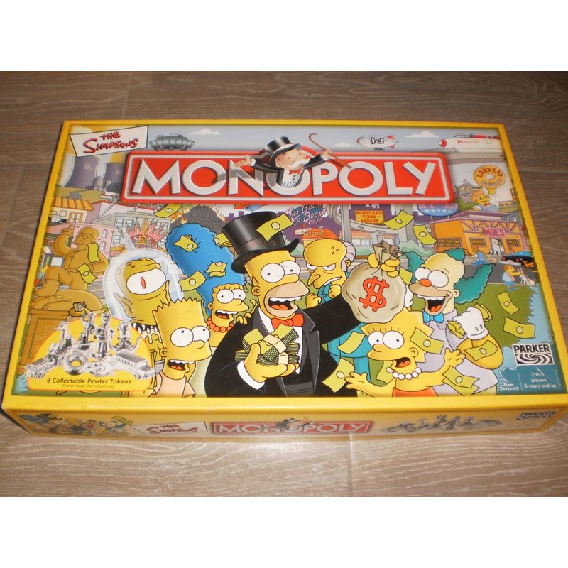 Monopoly The Simpsons Edition By Parker Brothers