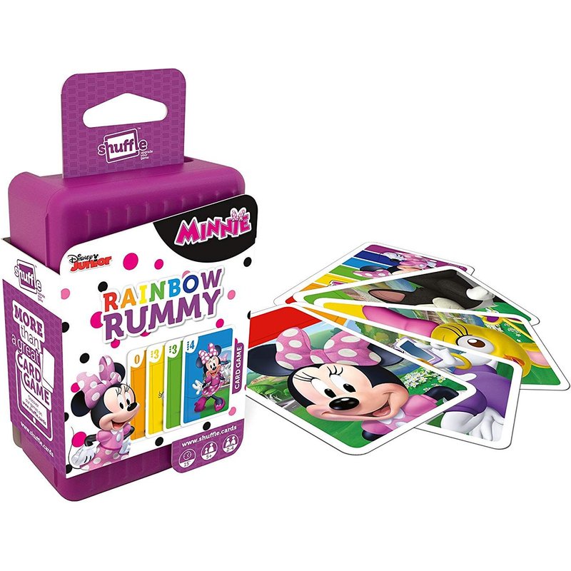 Shuffle Disney Minnie Mouse Rainbow Rummy Card Game