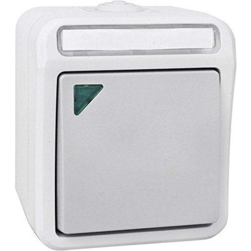 Bouton-poussoir Peranova 102449 Pera gris clair, gris foncé