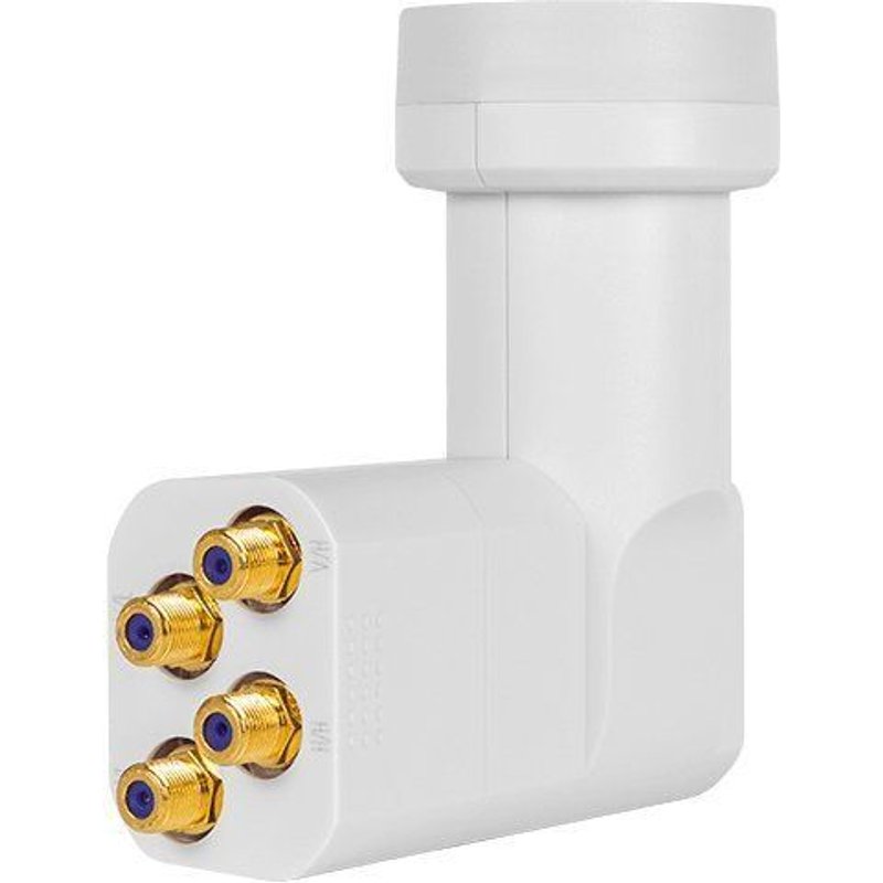 LNB quattro MegaSat HD-Profi contacts de connexion dorés, résistant aux intempéries