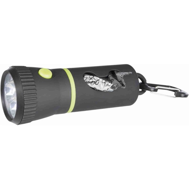Lampe Led Avec Distributeur De Sachets - 17 Cm, Noir