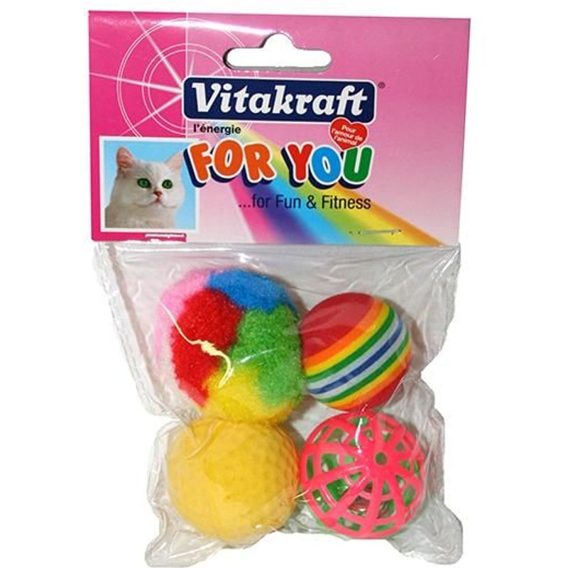 4 Balles Assorties 4 Cm (P.A.V)