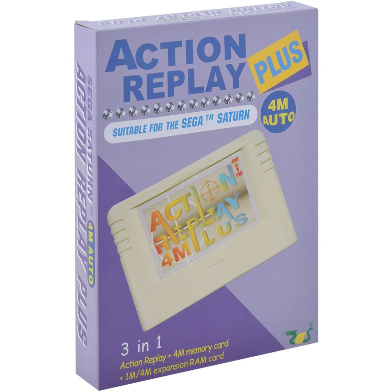 Ems Action Replay Plus De Carte De Mémoire De 4m Pour Sega Saturn Ss