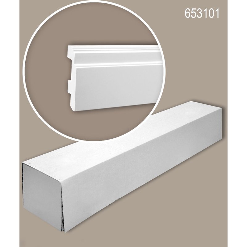 Profhome 653101 1 carton 8 pièces Plinthe 16 m