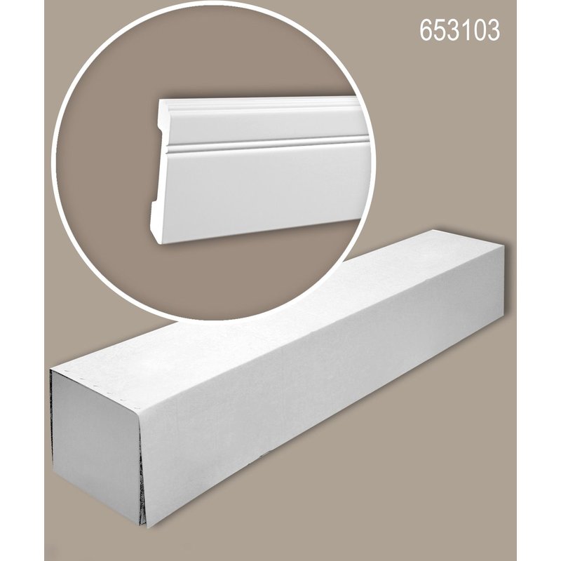 Profhome 653103 1 carton 12 pièces Plinthe 24 m