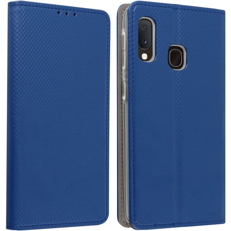 Étui Galaxy A20e Housse Portefeuille Porte-carte Support Vidéo - Bleu nuit
