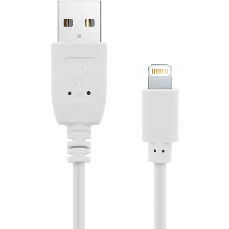Câble USB vers iPhone iPad iPod Charge & Synchro Quick Charge 2.0 1,2m - Blanc