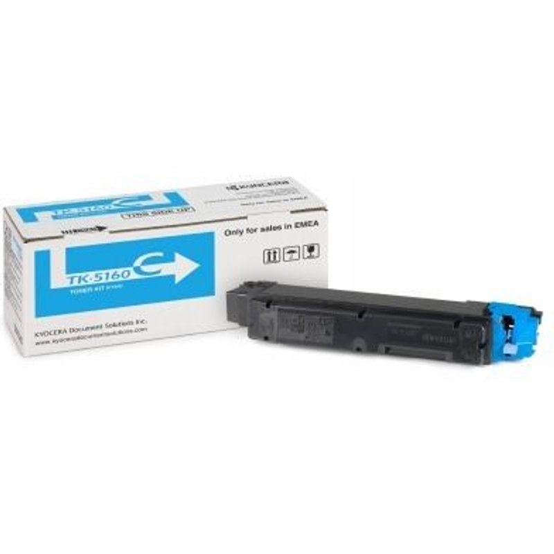 KYOCERA TK-5160C Toner laser 12000pages Cyan; KYOCERA TK-5160C, Toner laser, 12000 pages, Cyan, 1 pièce(s)