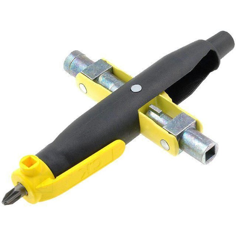 Cle universelle forme stylo 150mm - 7 en 1 - pour systemes standards de fermeture