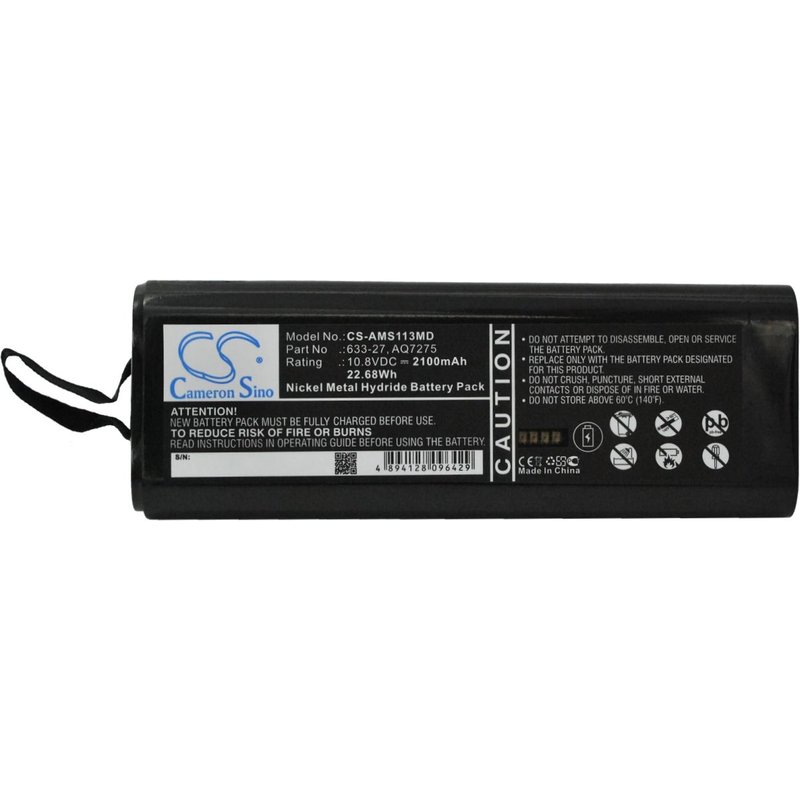 Batterie Ni-MH 10,8V 2100mAh / 22.68Wh type 633-27 AQ7275 pour Anritsu 9081D, LMR Master, MS2711A