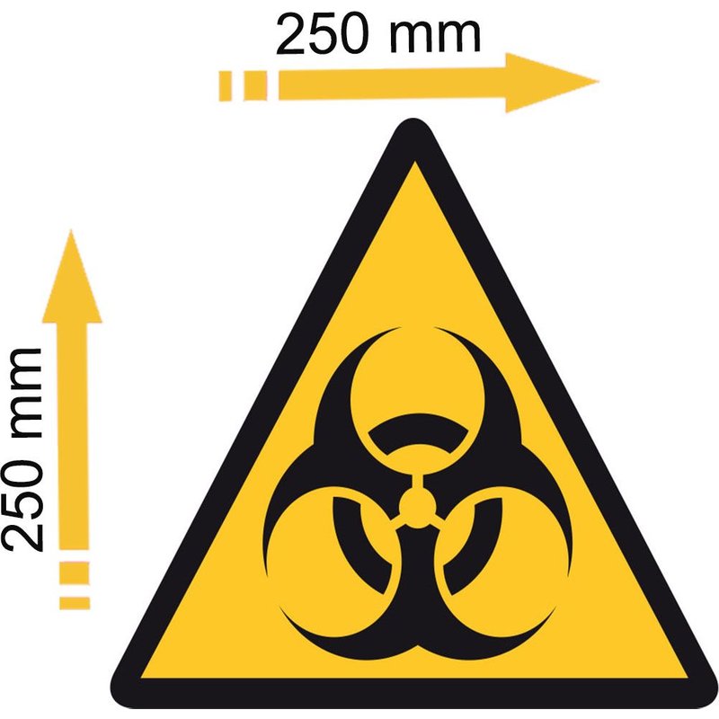 Adhésif polymère plastifié U.V danger risque biologique