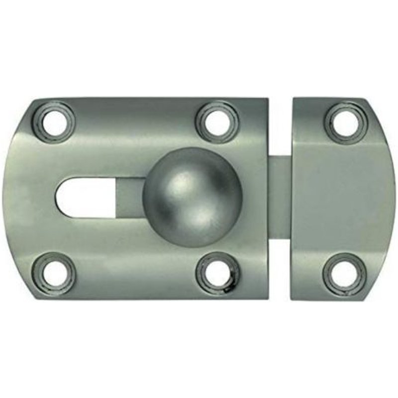 Targette à pêne plat en zamak - 45 mm - nickelé mat - SRD44 ABUS