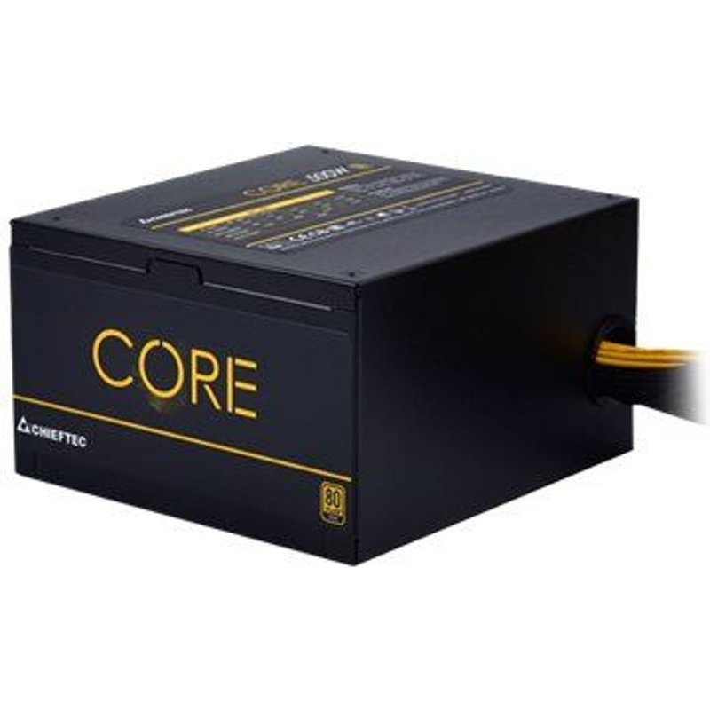 Chieftec Core Series BBS-500S - Alimentation électrique (interne) - ATX12V 2.3/ EPS12V/ PS/2 - 80 PLUS Gold - CA 100-240 V - 500 Watt - PFC active