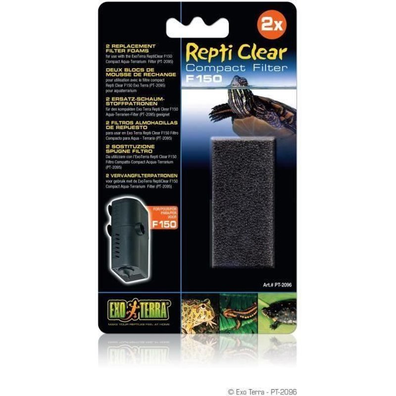Exo Terra Mousse Rechange Repti Clear150 - Pour Reptile Ou Amphibien
