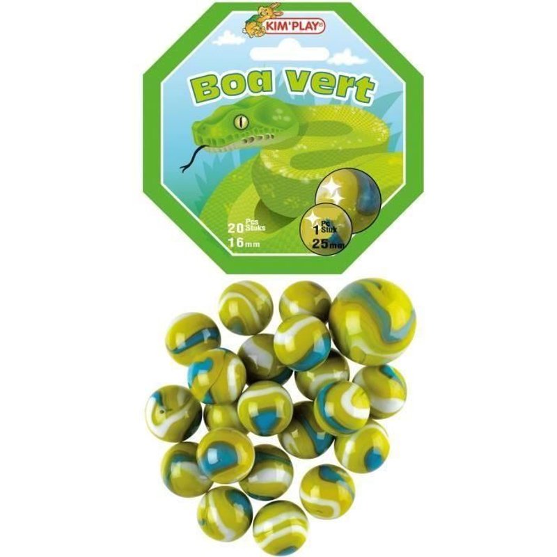 20+1 Billes Boa Vert