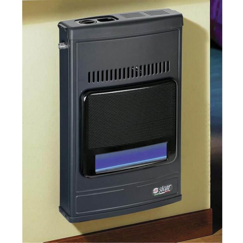 Poêle à gaz méthane 4000 W 110 m³ ventilé chauffage maison allumage piézo ECO45