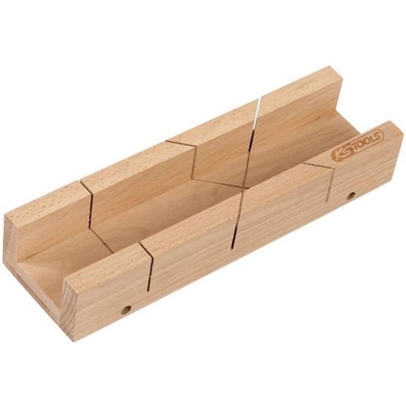 Ks tools boite a onglet en bois 300x54x36mm