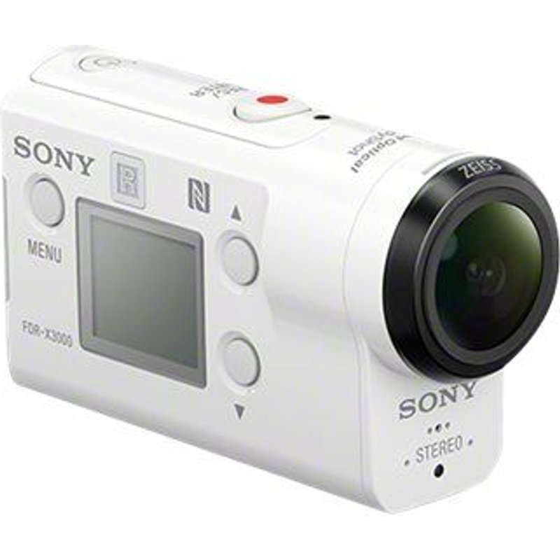 Sony Action Cam-FDR-X3000 - Caméra de poche - 4K / 30 pi/s - 8.57 MP - Carl Zeiss - Wireless LAN, NFC, Bluetooth - sous-marin jusqu'à 60 m
