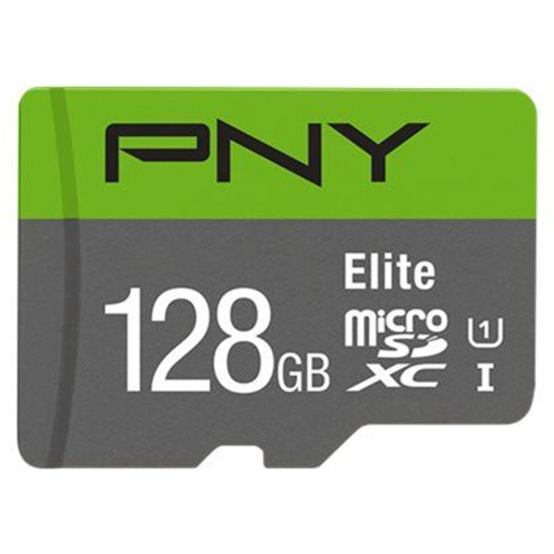 PNY Elite - Carte mémoire flash - 128 Go - UHS-I U1 / Class10 - microSDXC UHS-I