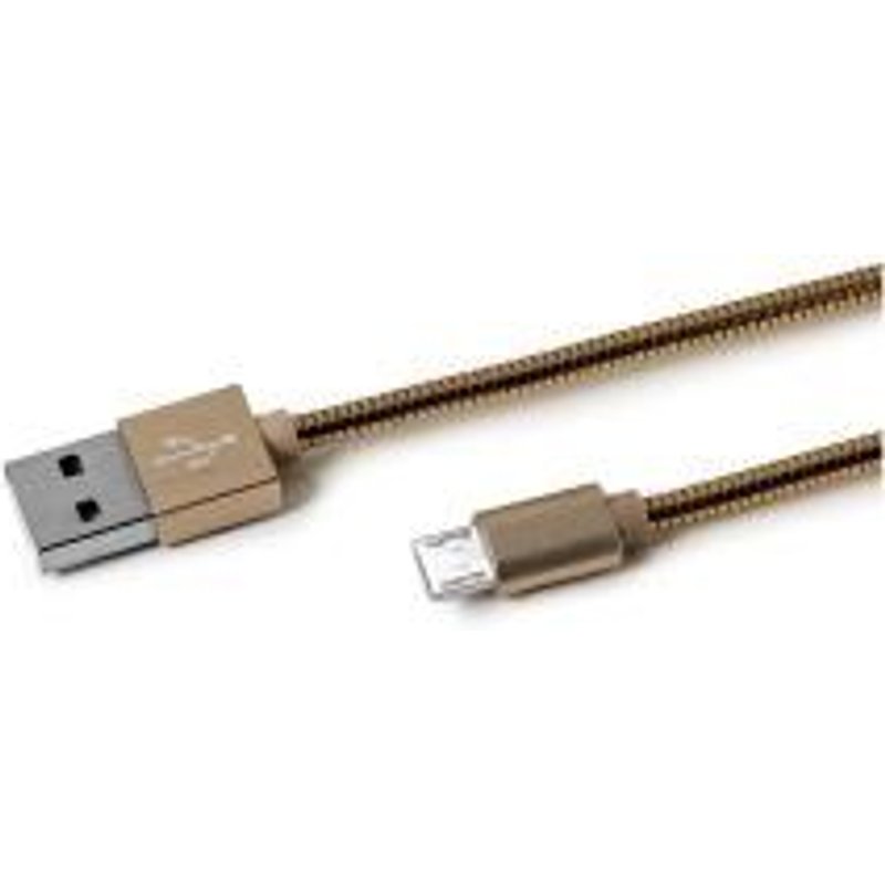 Celly - Câble USB - Micro-USB de type B (M) pour USB (M) - USB 2.0 - 2.4 A - or