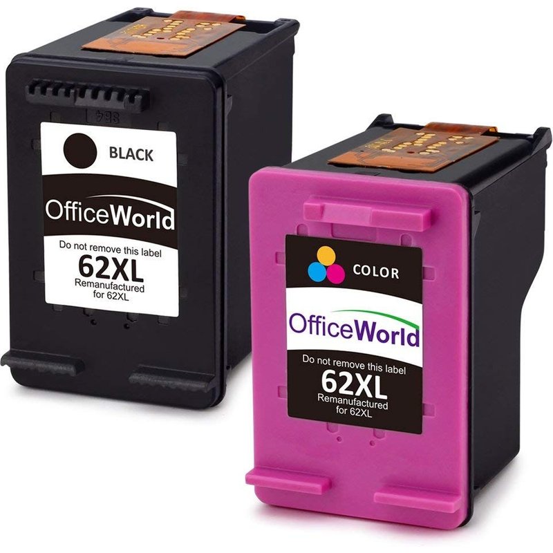 Cartouche D'Encre Compatibles à Hp 62xl 62 Xl Hp 62 Avec Hp Officejet 5742 200 5744 Hp Envy 5640 5540 5546 5544 5644 (1 Noir, 1 Tricolore)
