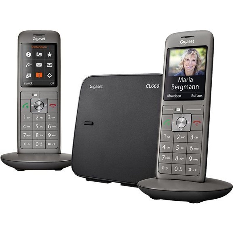 Gigaset CL660 Duo - Téléphone sans fil avec ID d'appelant - ECO DECTGAP + combiné supplémentaire